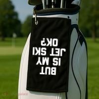 But Is My Jet Ski Ok? Funny Jet Ski Owner Cool Jet Ski Meaningful Gift Golf Towel thumb 2
