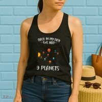 Back In My Day We Had 9 Planets Solar System Astronomy Women's Tank Top thumb 2