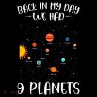 Back In My Day We Had 9 Planets Solar System Astronomy Women's Tank Top thumb 5