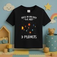Back In My Day We Had 9 Planets Solar System Astronomy Toddler T-Shirt thumb 3