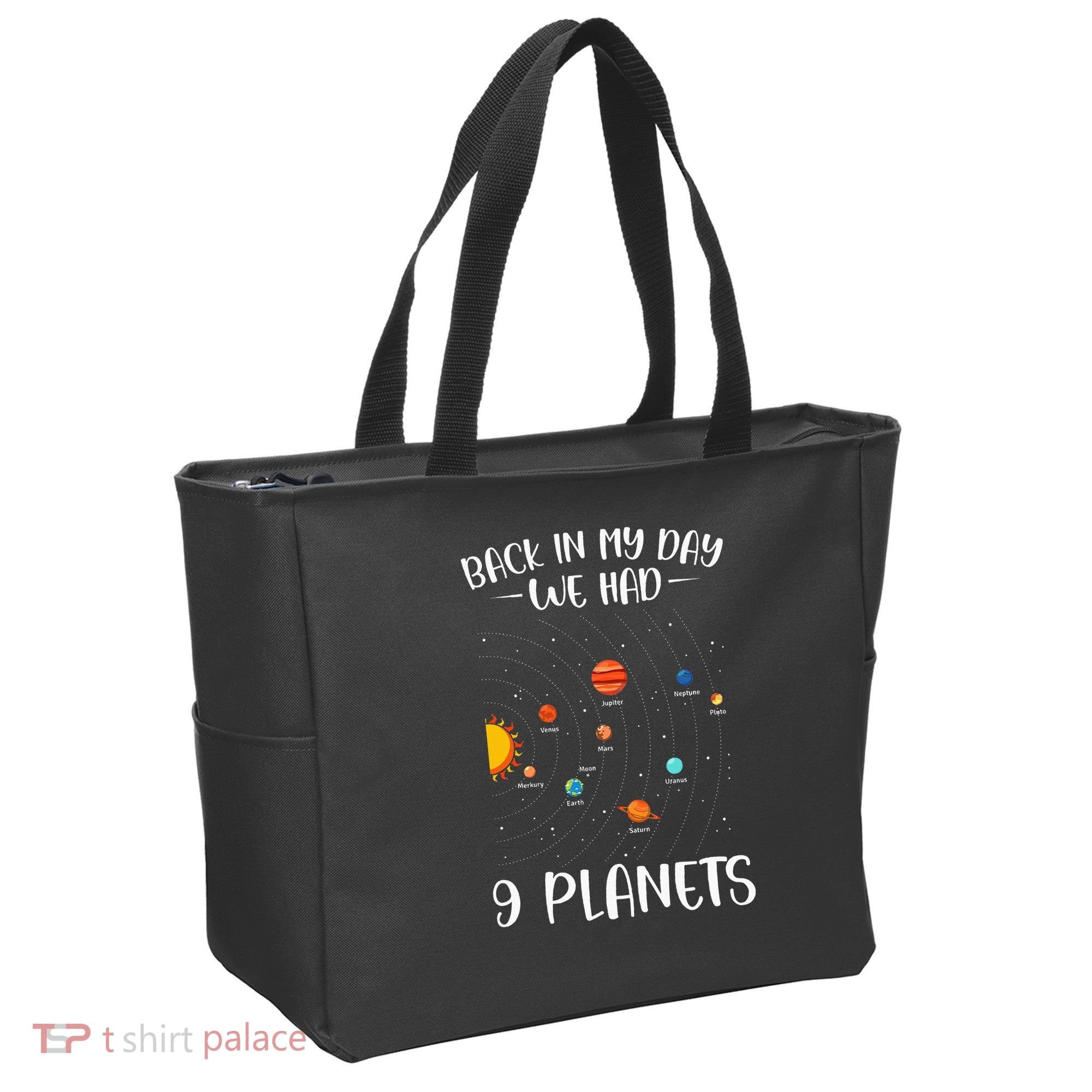 Back In My Day We Had 9 Planets Solar System Astronomy Tote Bag
