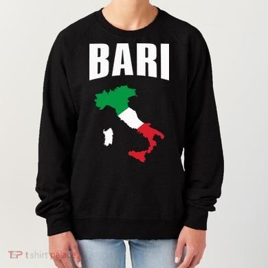 Bari Italy Map T Italian Flag Gift Jersey Women's Sweatshirt