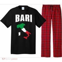 Bari Italy Map T Italian Flag Gift Jersey Pajama Set thumb 0