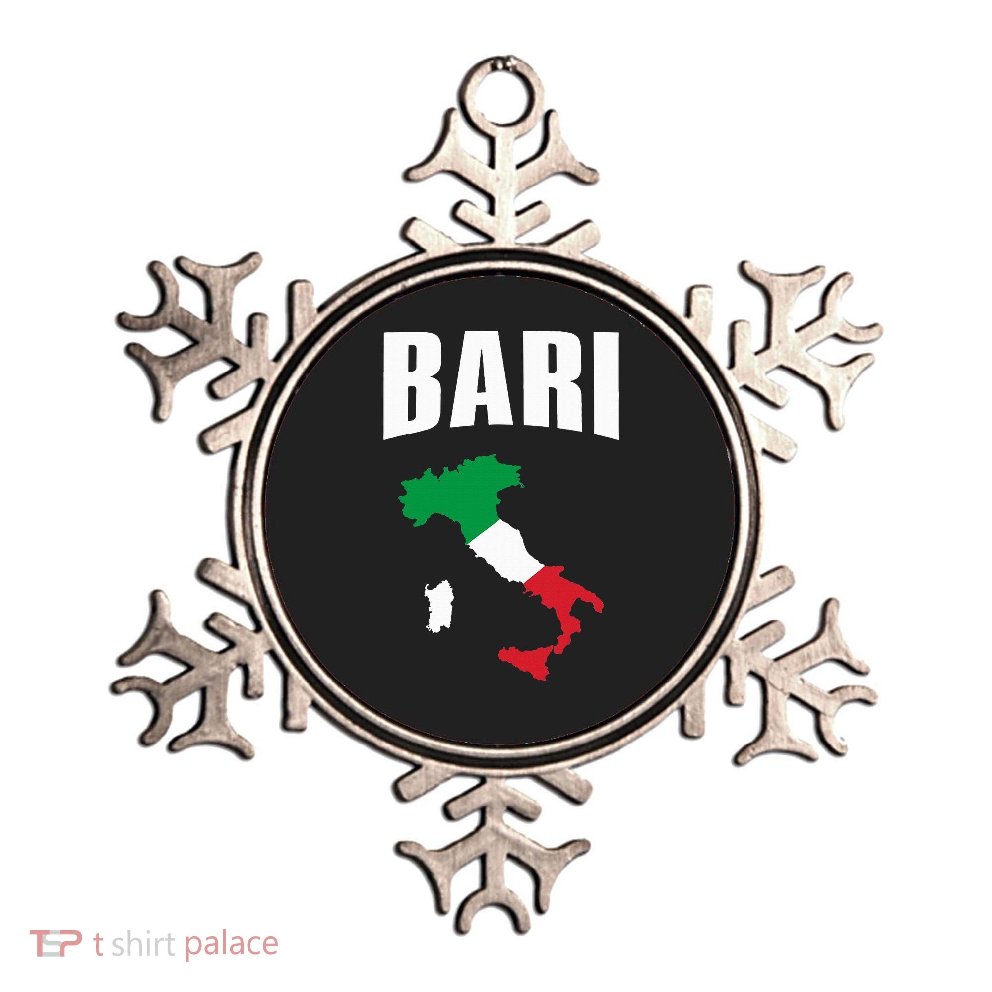 Bari Italy Map T Italian Flag Gift Jersey Ornament
