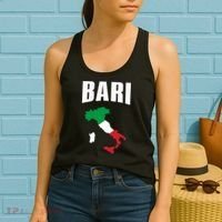 Bari Italy Map T Italian Flag Gift Jersey Women's Tank Top thumb 2