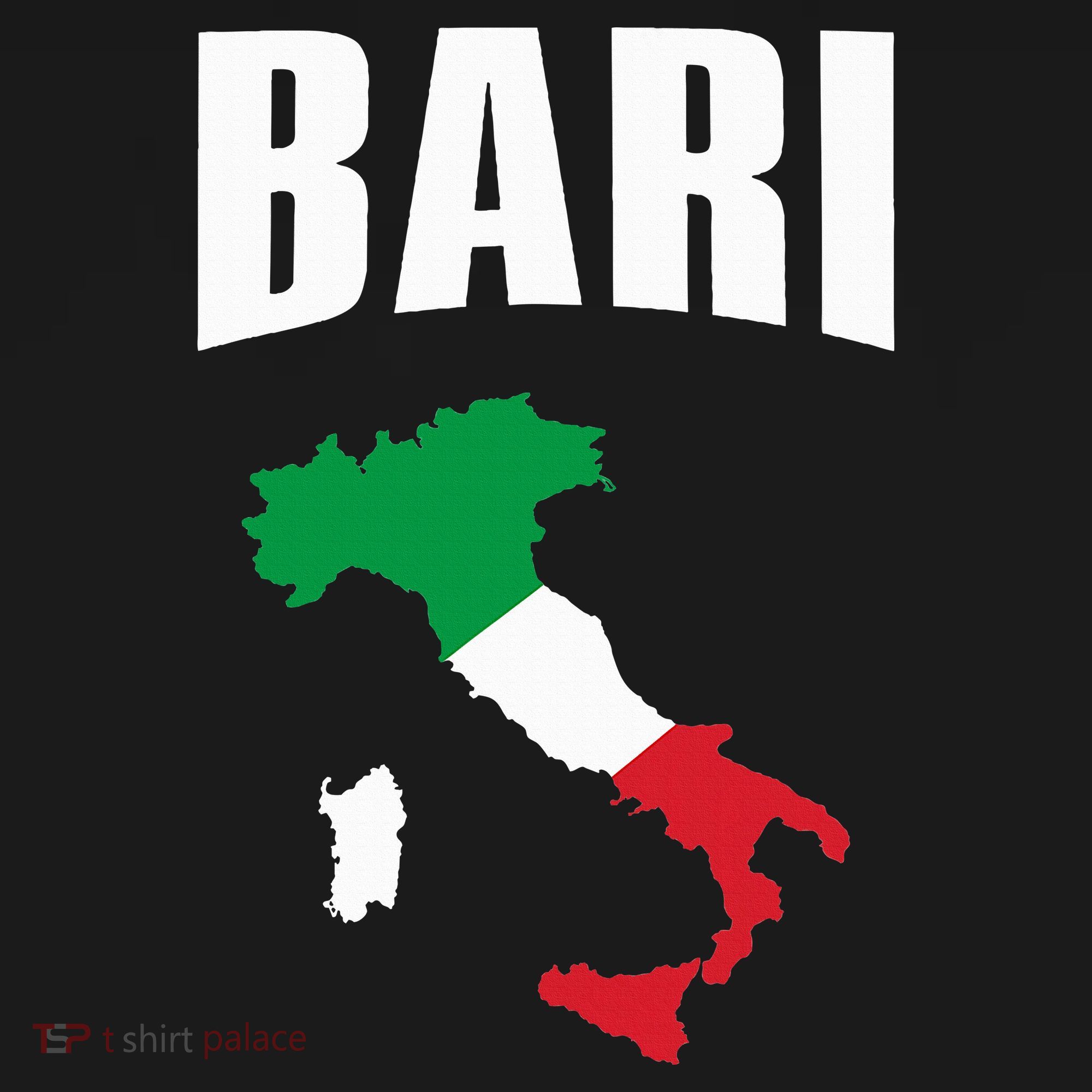 Bari Italy Map T Italian Flag Gift Jersey Women's Tank Top