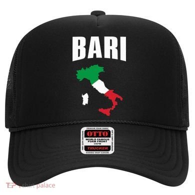 Bari Italy Map T Italian Flag Gift Jersey Hat