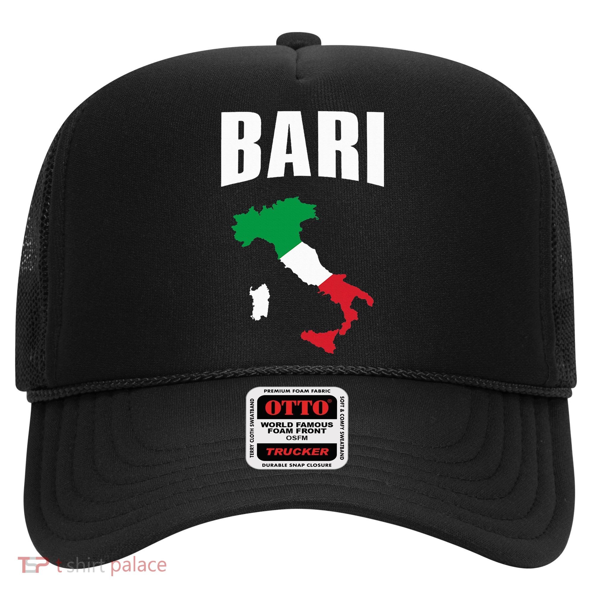 Bari Italy Map T Italian Flag Gift Jersey Hat