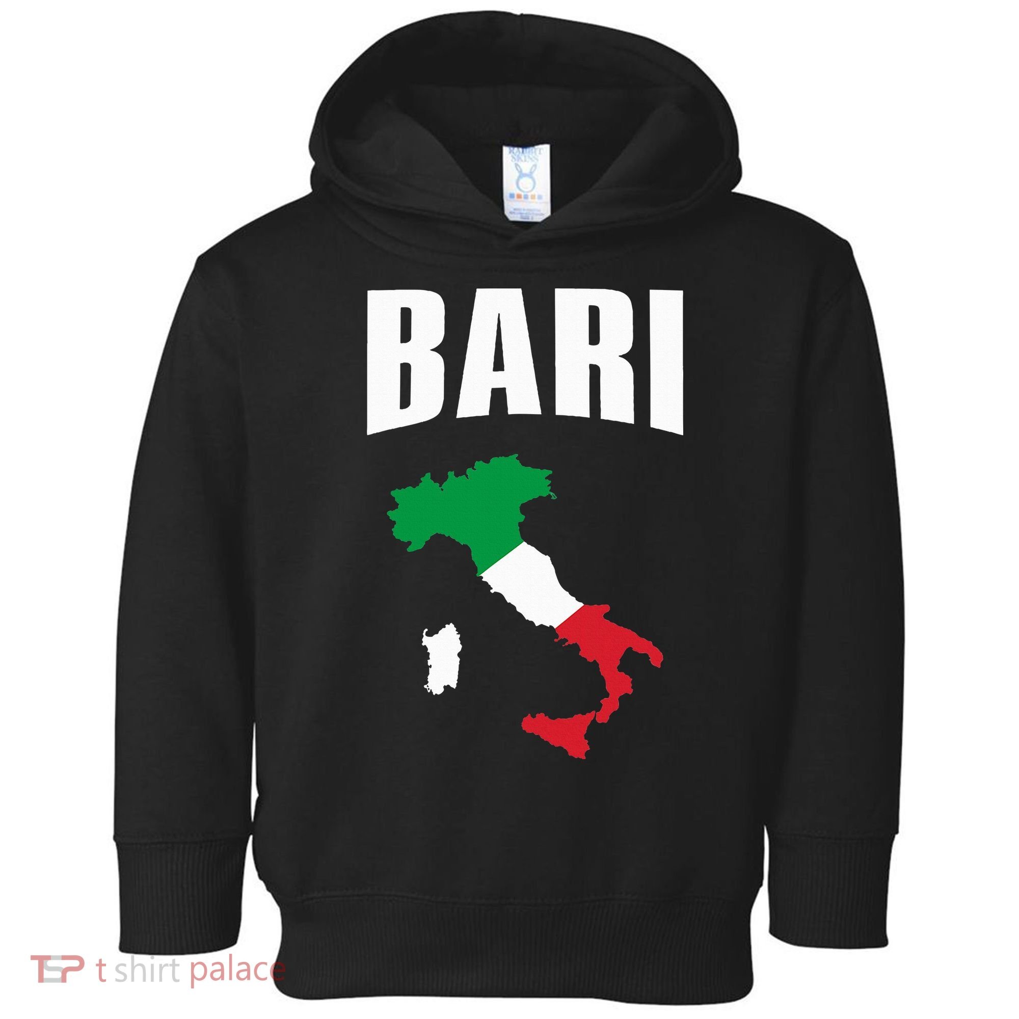 Bari Italy Map T Italian Flag Gift Jersey Toddler Hoodie
