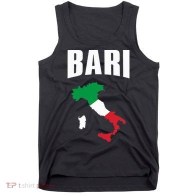 Bari Italy Map T Italian Flag Gift Jersey Tank Top