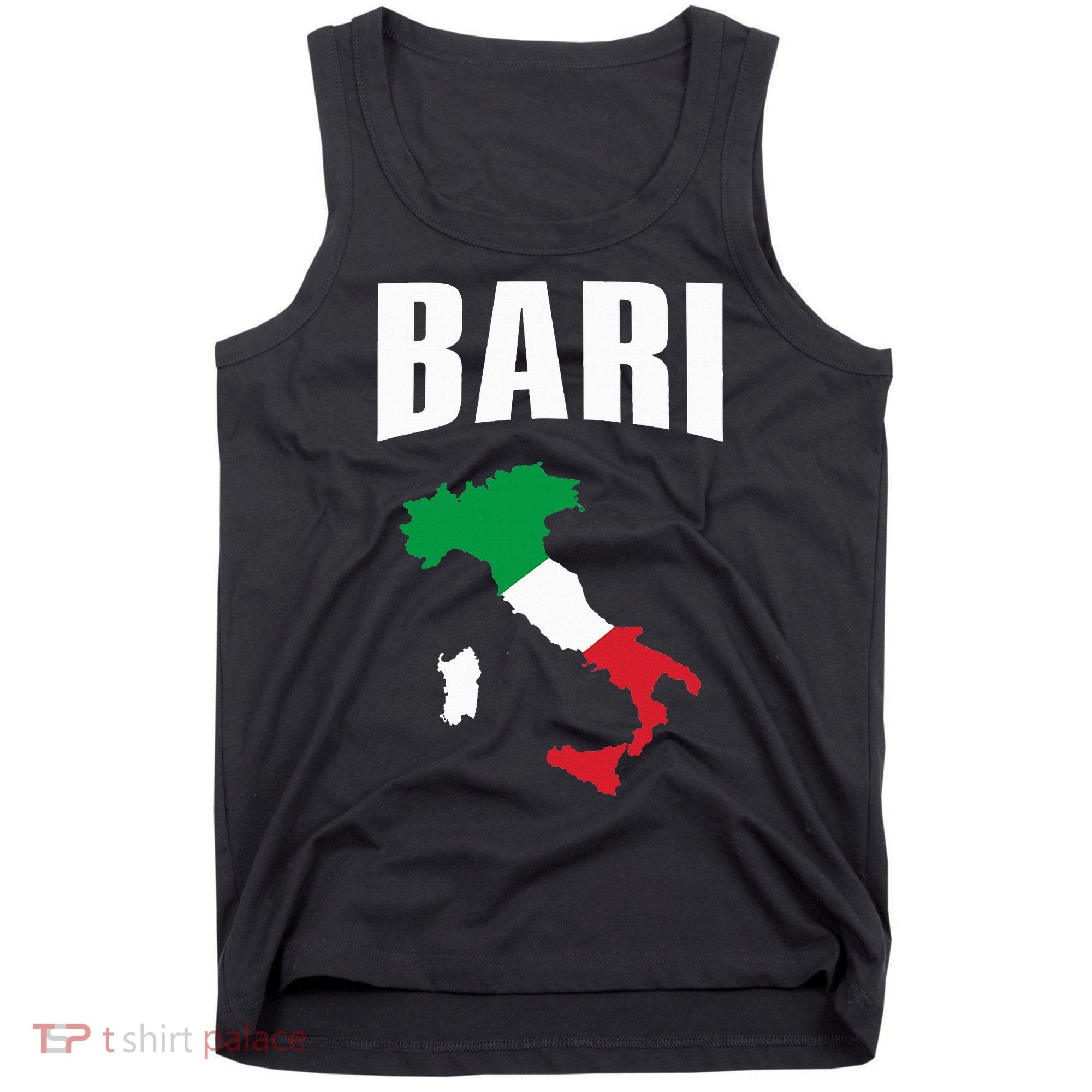 Bari Italy Map T Italian Flag Gift Jersey Tank Top
