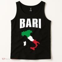 Bari Italy Map T Italian Flag Gift Jersey Tank Top thumb 2
