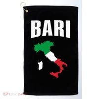 Bari Italy Map T Italian Flag Gift Jersey Golf Towel thumb 0