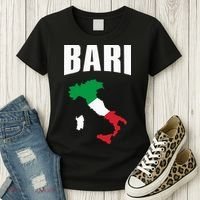 Bari Italy Map T Italian Flag Gift Jersey Women's T-Shirt thumb 3