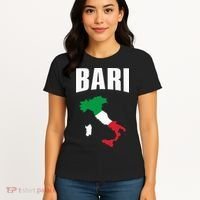 Bari Italy Map T Italian Flag Gift Jersey Women's T-Shirt thumb 4
