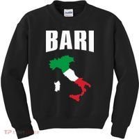 Bari Italy Map T Italian Flag Gift Jersey Kids Sweatshirt thumb 0