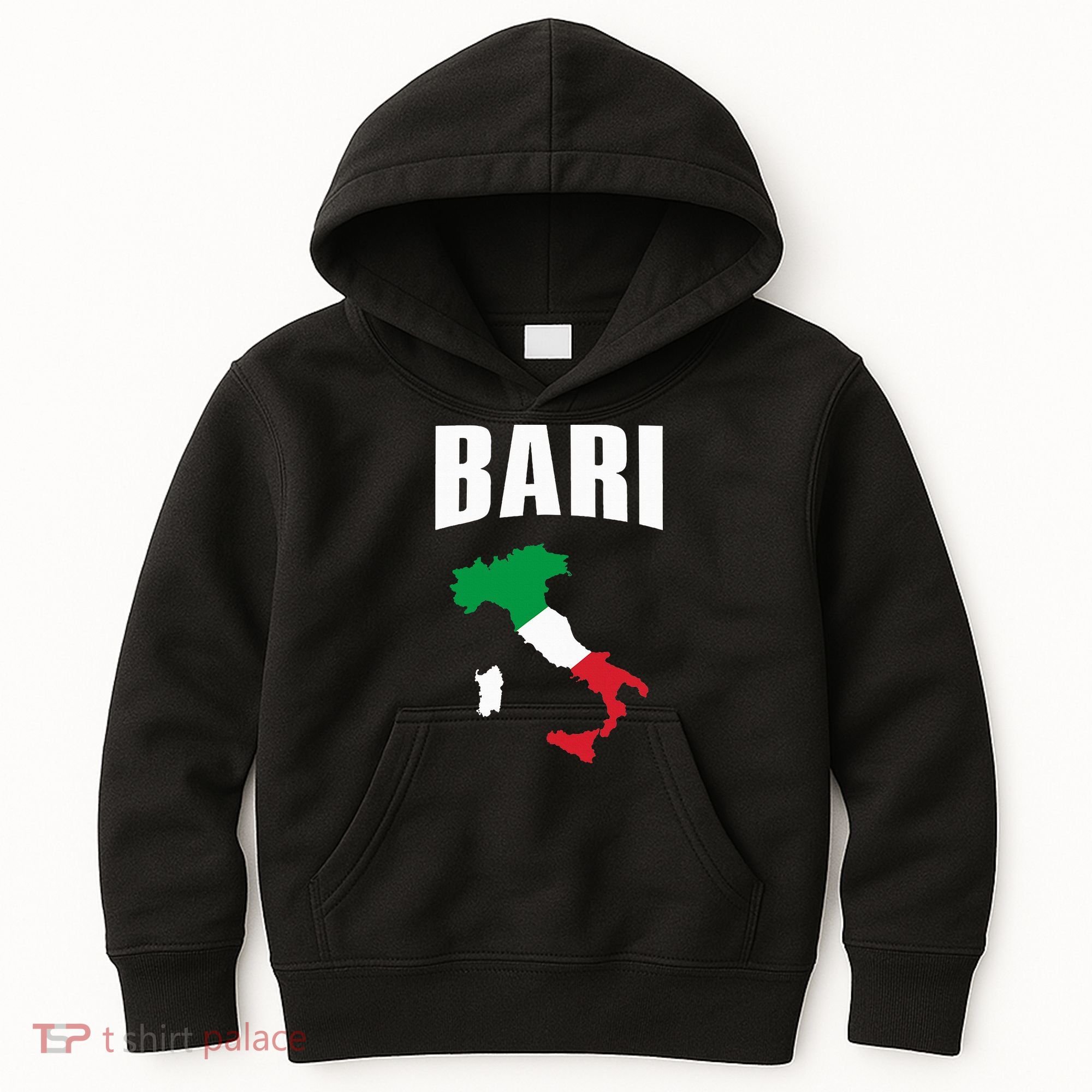 Bari Italy Map T Italian Flag Gift Jersey Kids Hoodie