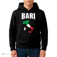 Bari Italy Map T Italian Flag Gift Jersey Kids Hoodie thumb 4