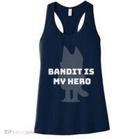 Bandit Is My Hero Funny Show Dad Blue Heeler Dog Women's Tank Top thumb 0
