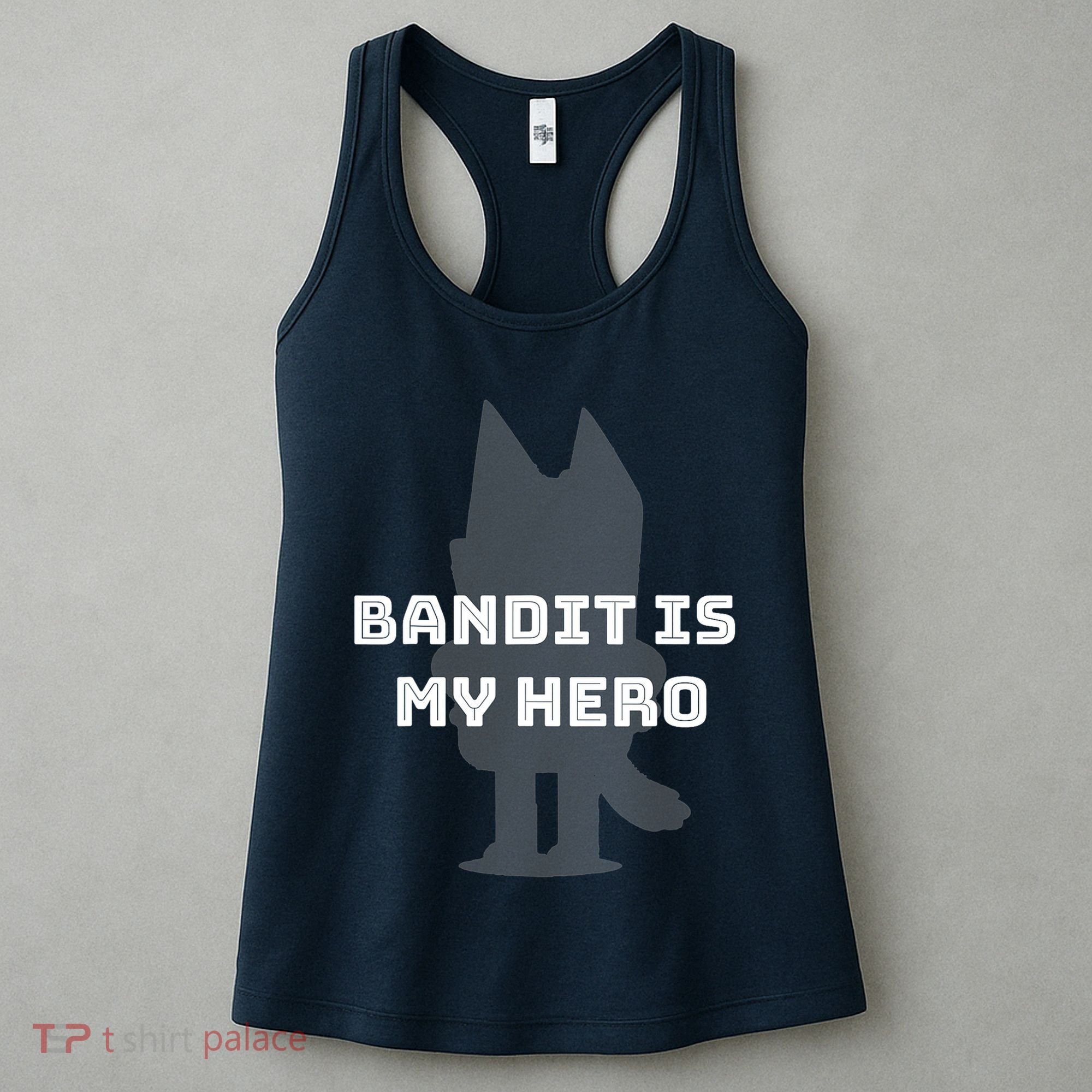 Bandit Is My Hero Funny Show Dad Blue Heeler Dog Women's Tank Top
