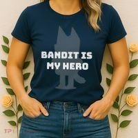 Bandit Is My Hero Funny Show Dad Blue Heeler Dog Women's T-Shirt thumb 2