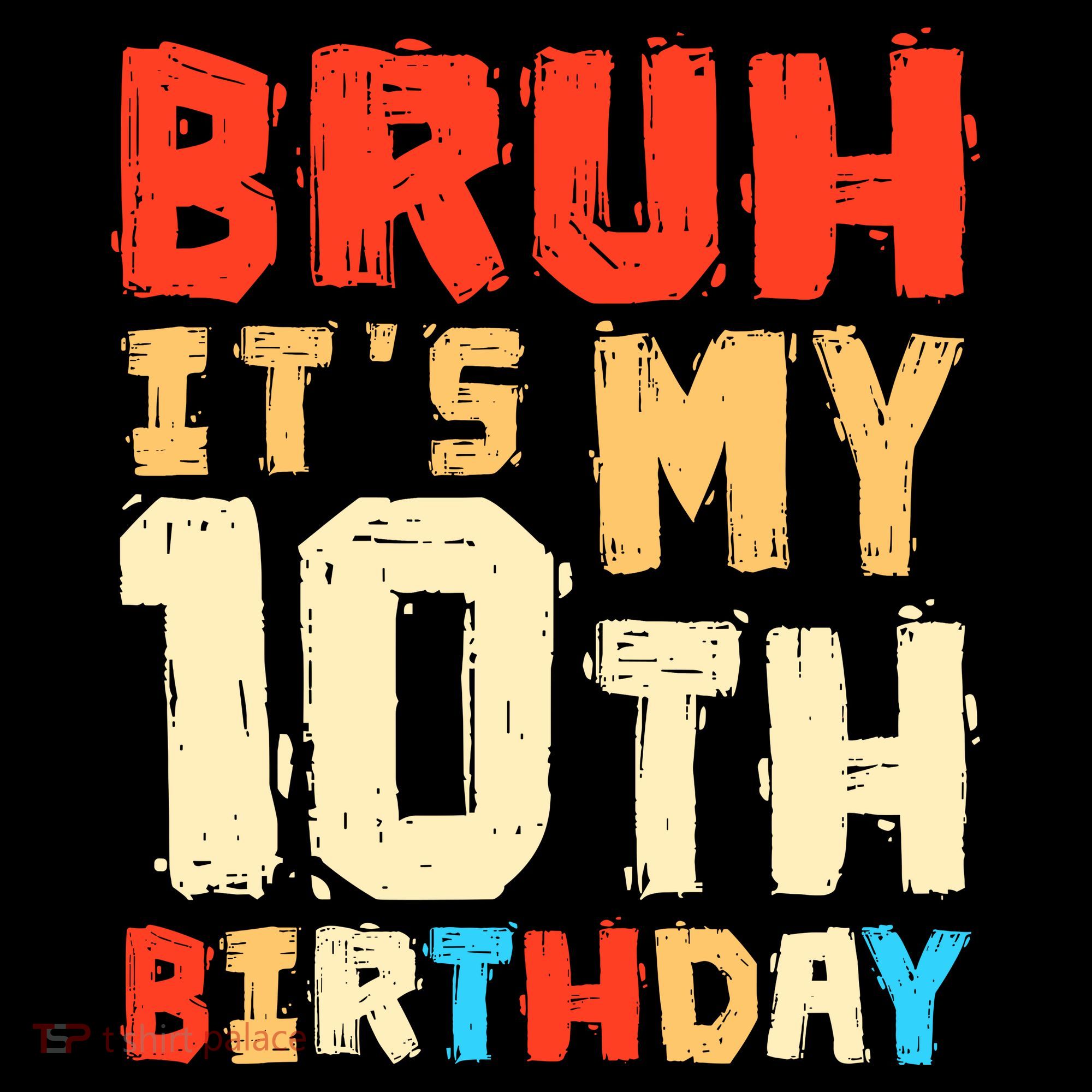 Bruh ItS My 10th Birthday Apron