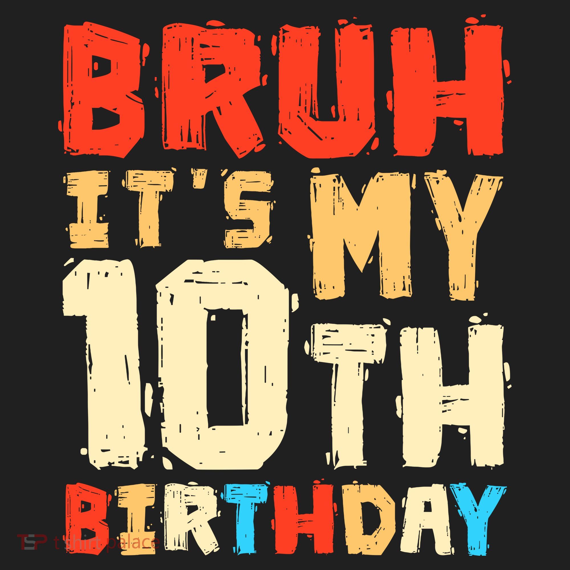 Bruh ItS My 10th Birthday Golf Towel