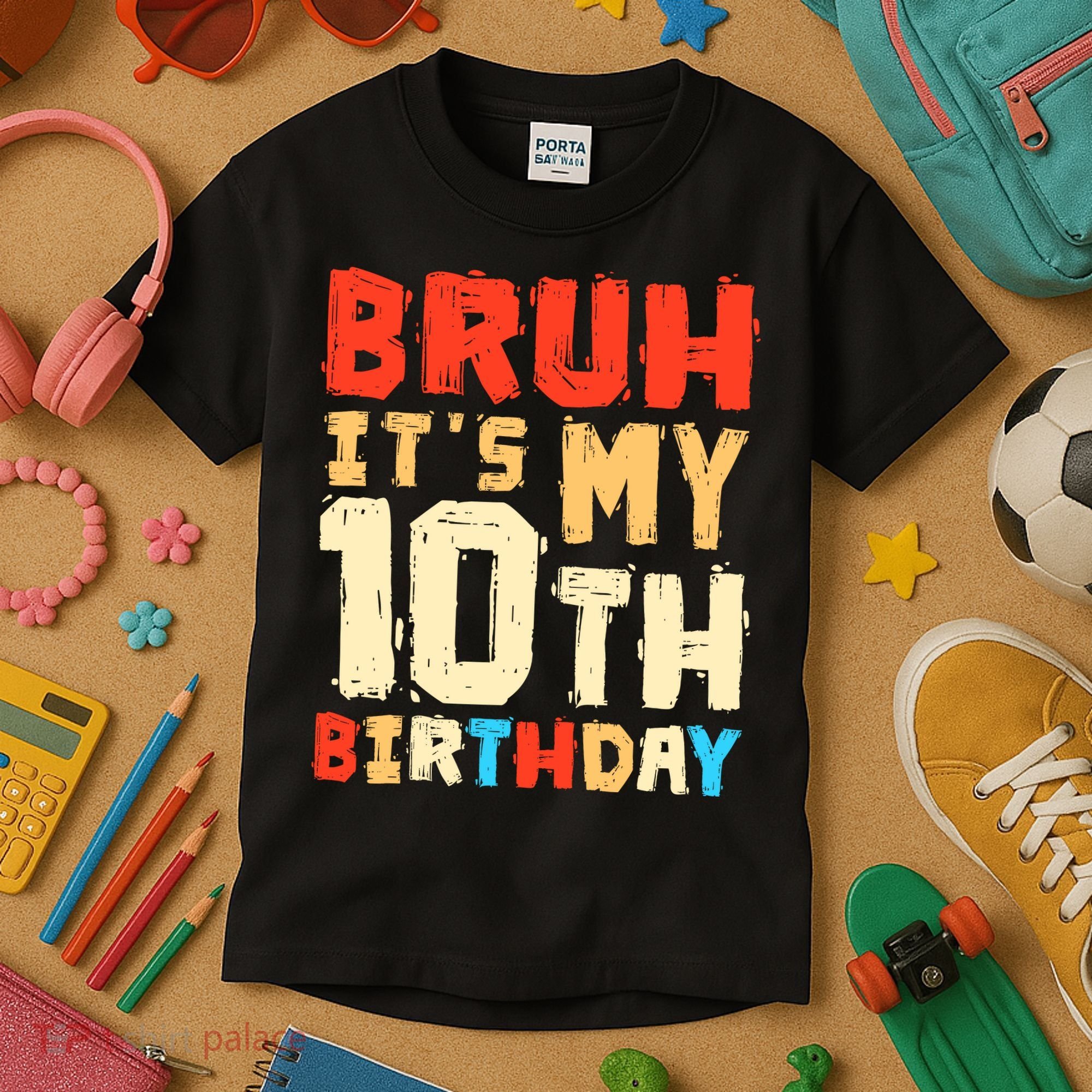Bruh ItS My 10th Birthday Kids T-Shirt