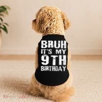 Bruh It's My 9th Birthday 9 Year Old  Doggie Tank thumb 2