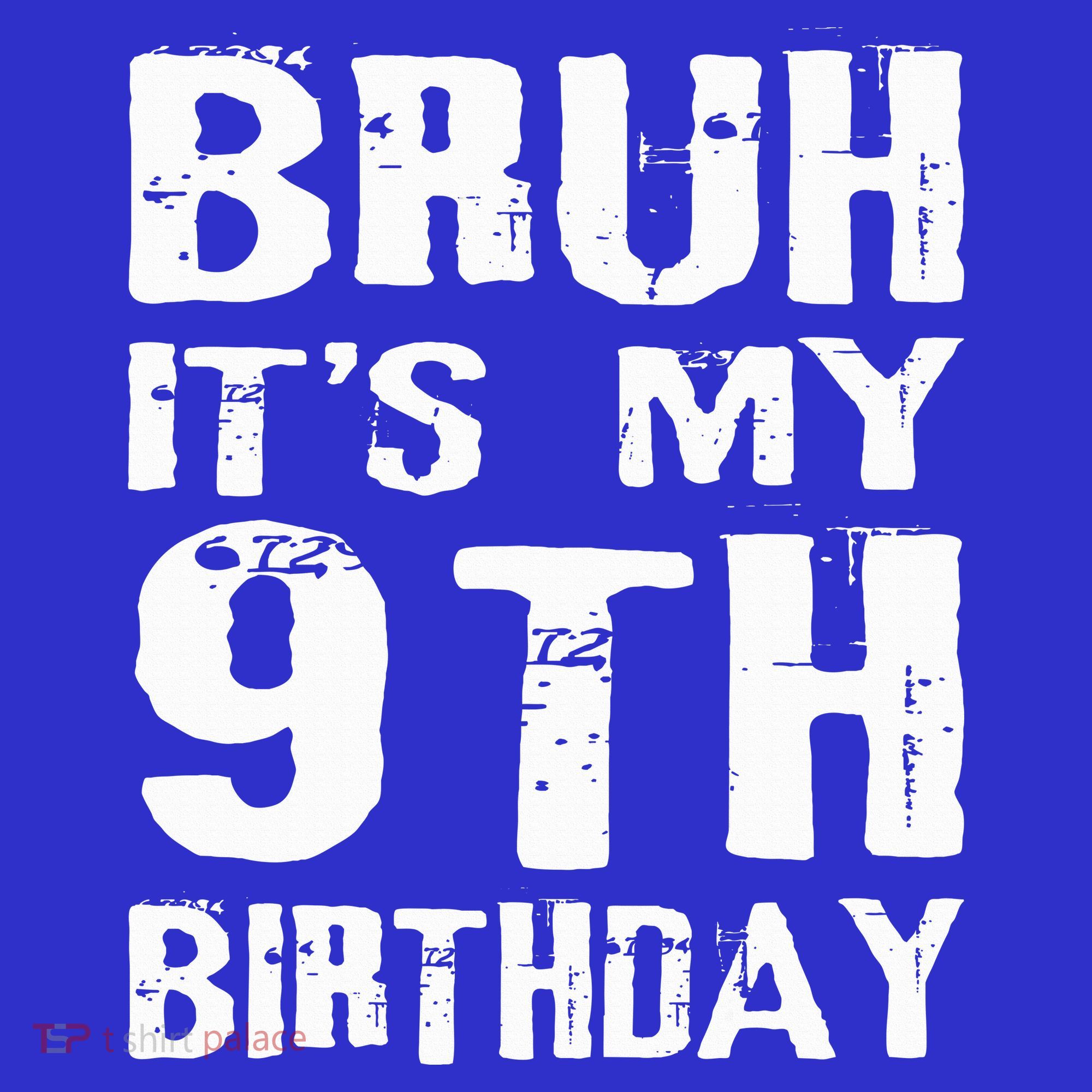 Bruh It's My 9th Birthday 9 Year Old  Apron