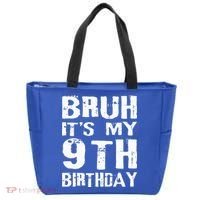 Bruh It's My 9th Birthday 9 Year Old  Tote Bag thumb 0