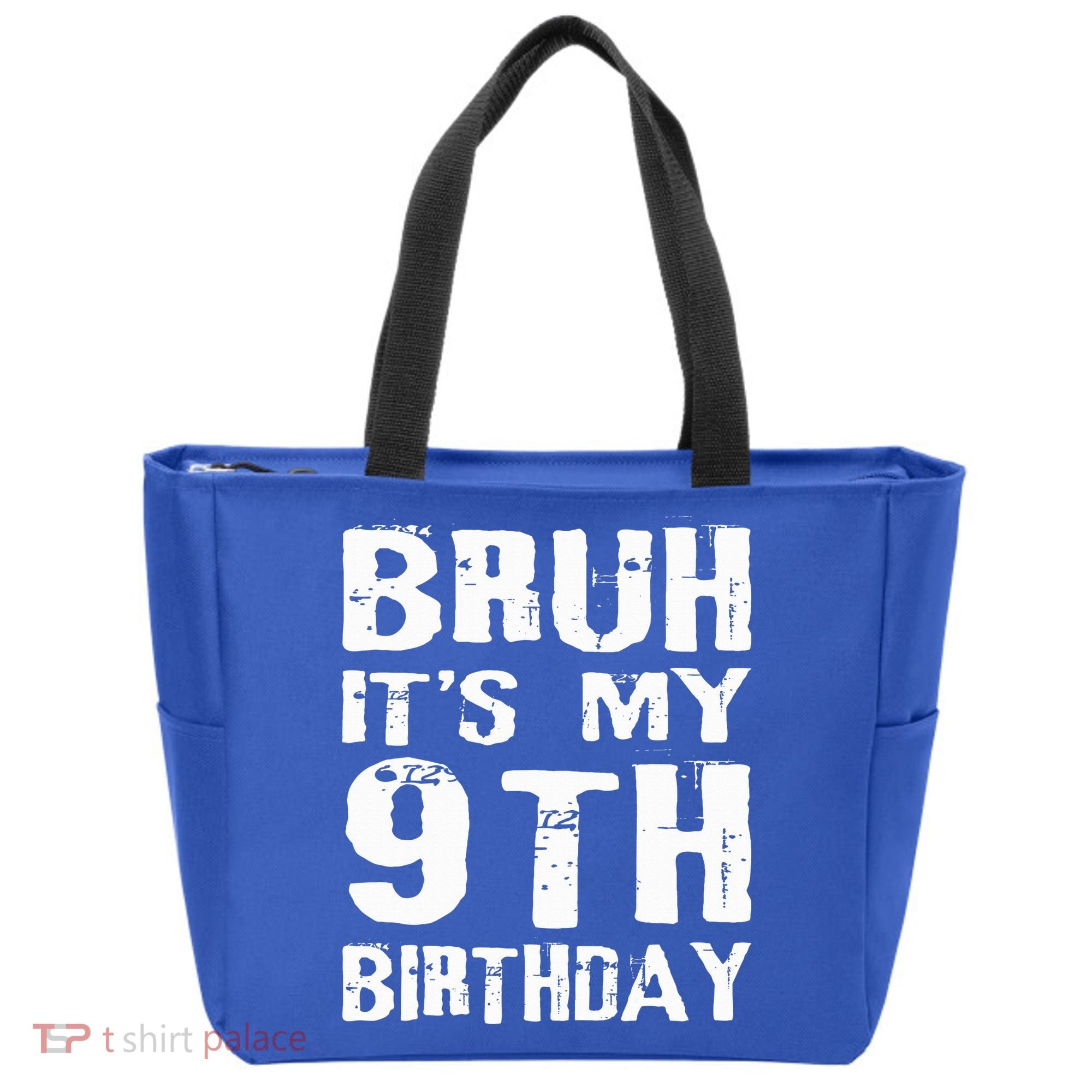 Bruh It's My 9th Birthday 9 Year Old  Tote Bag