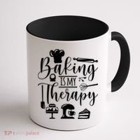 Baking Is My Therapy For Baking Lover Baker And Muffin Fans Gift Coffee Mug thumb 1