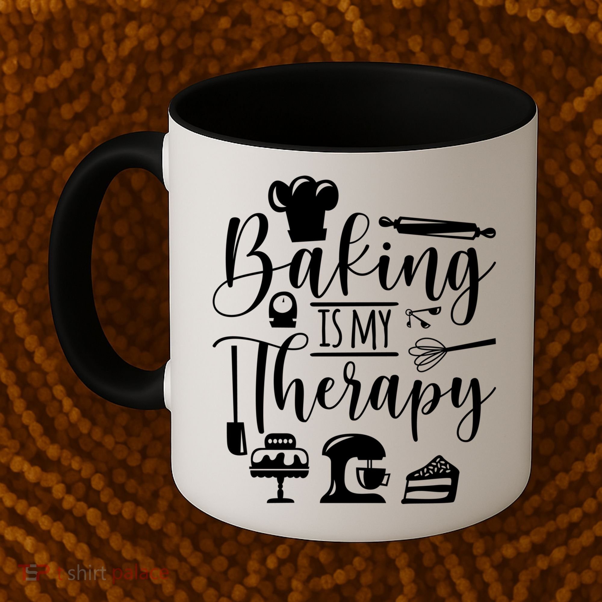 Baking Is My Therapy For Baking Lover Baker And Muffin Fans Gift Coffee Mug