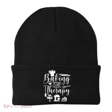 Baking Is My Therapy For Baking Lover Baker And Muffin Fans Gift Beanie