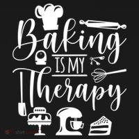 Baking Is My Therapy For Baking Lover Baker And Muffin Fans Gift Ornament thumb 1