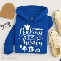 Baking Is My Therapy For Baking Lover Baker And Muffin Fans Gift Hoodie thumb 4