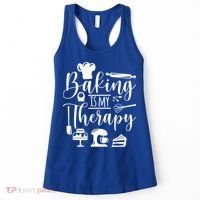 Baking Is My Therapy For Baking Lover Baker And Muffin Fans Gift Women's Tank Top thumb 0