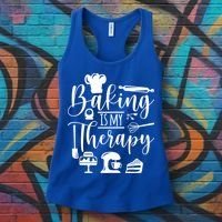 Baking Is My Therapy For Baking Lover Baker And Muffin Fans Gift Women's Tank Top thumb 3