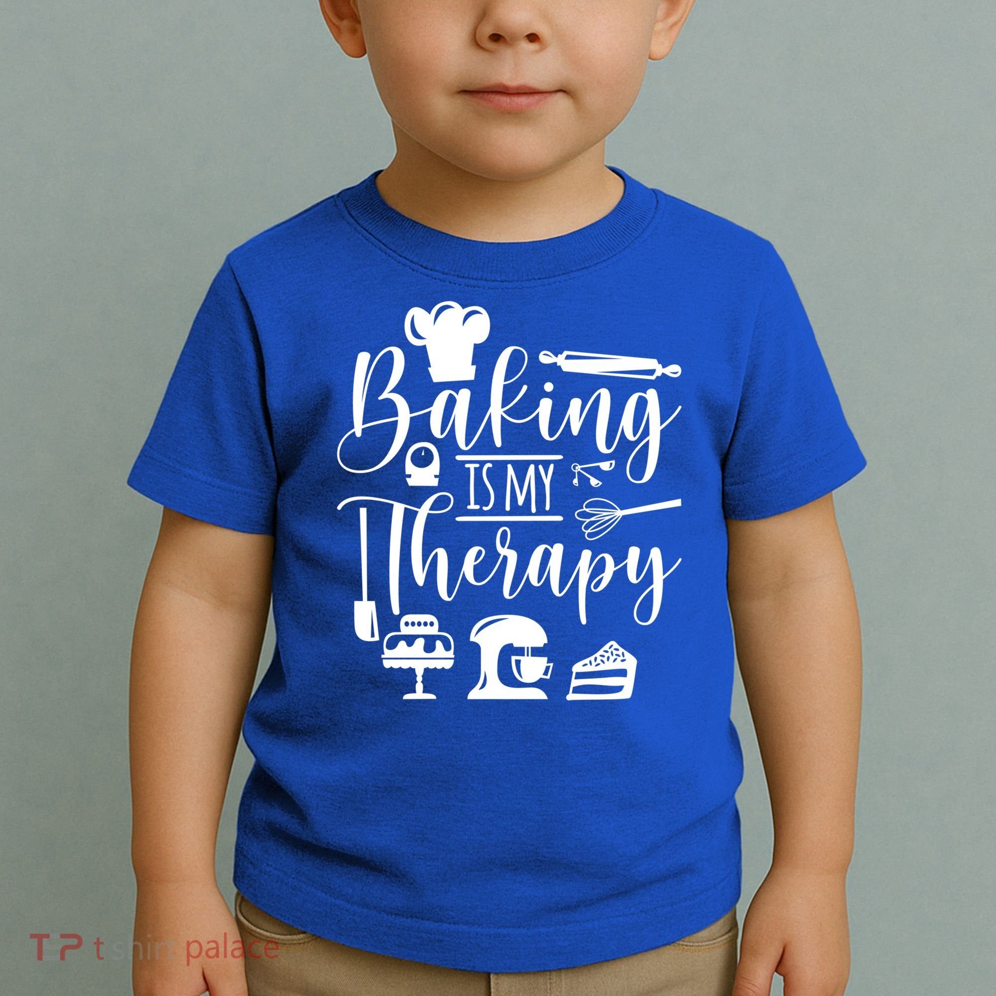 Baking Is My Therapy For Baking Lover Baker And Muffin Fans Gift Toddler T-Shirt