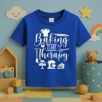 Baking Is My Therapy For Baking Lover Baker And Muffin Fans Gift Toddler T-Shirt thumb 3
