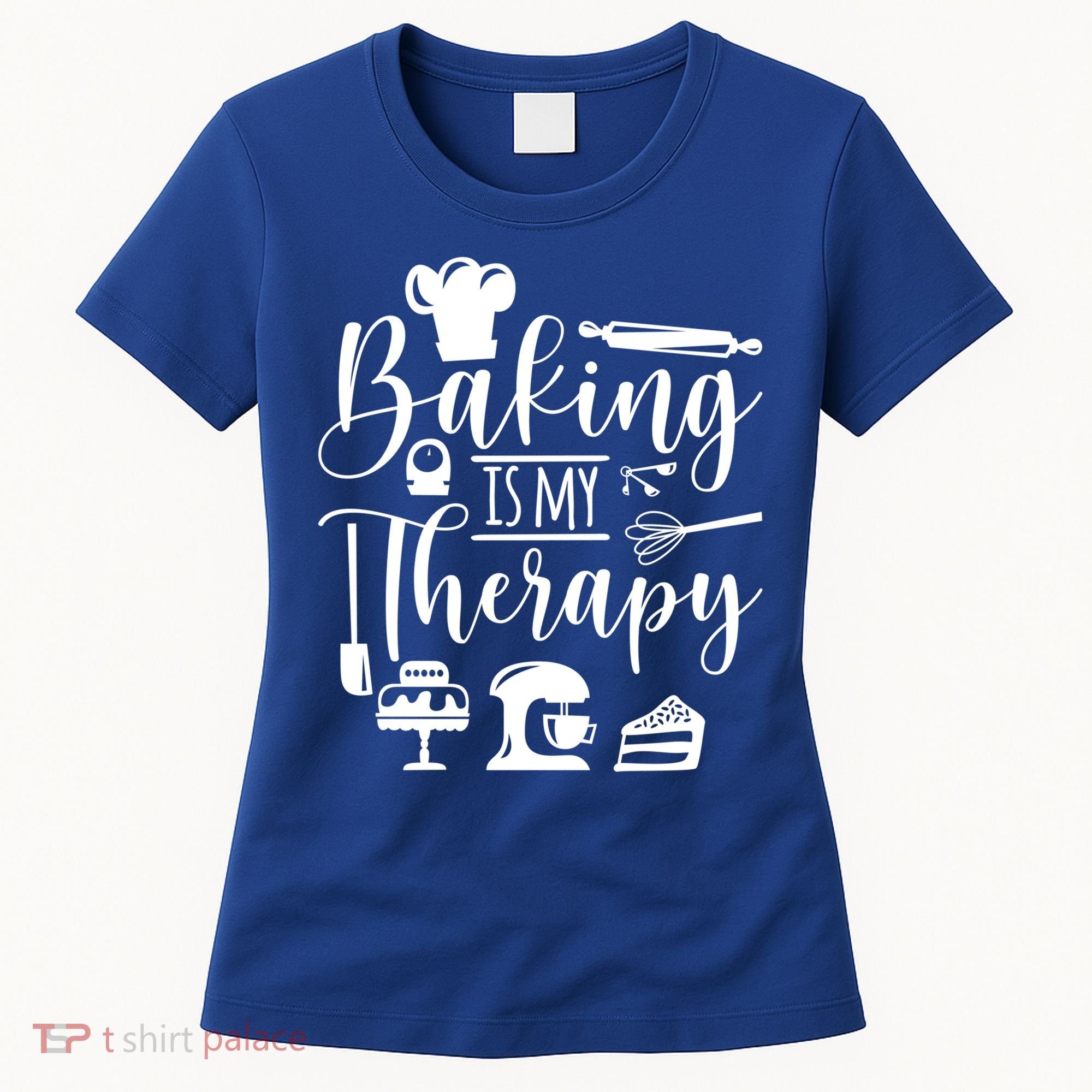 Baking Is My Therapy For Baking Lover Baker And Muffin Fans Gift Women's T-Shirt