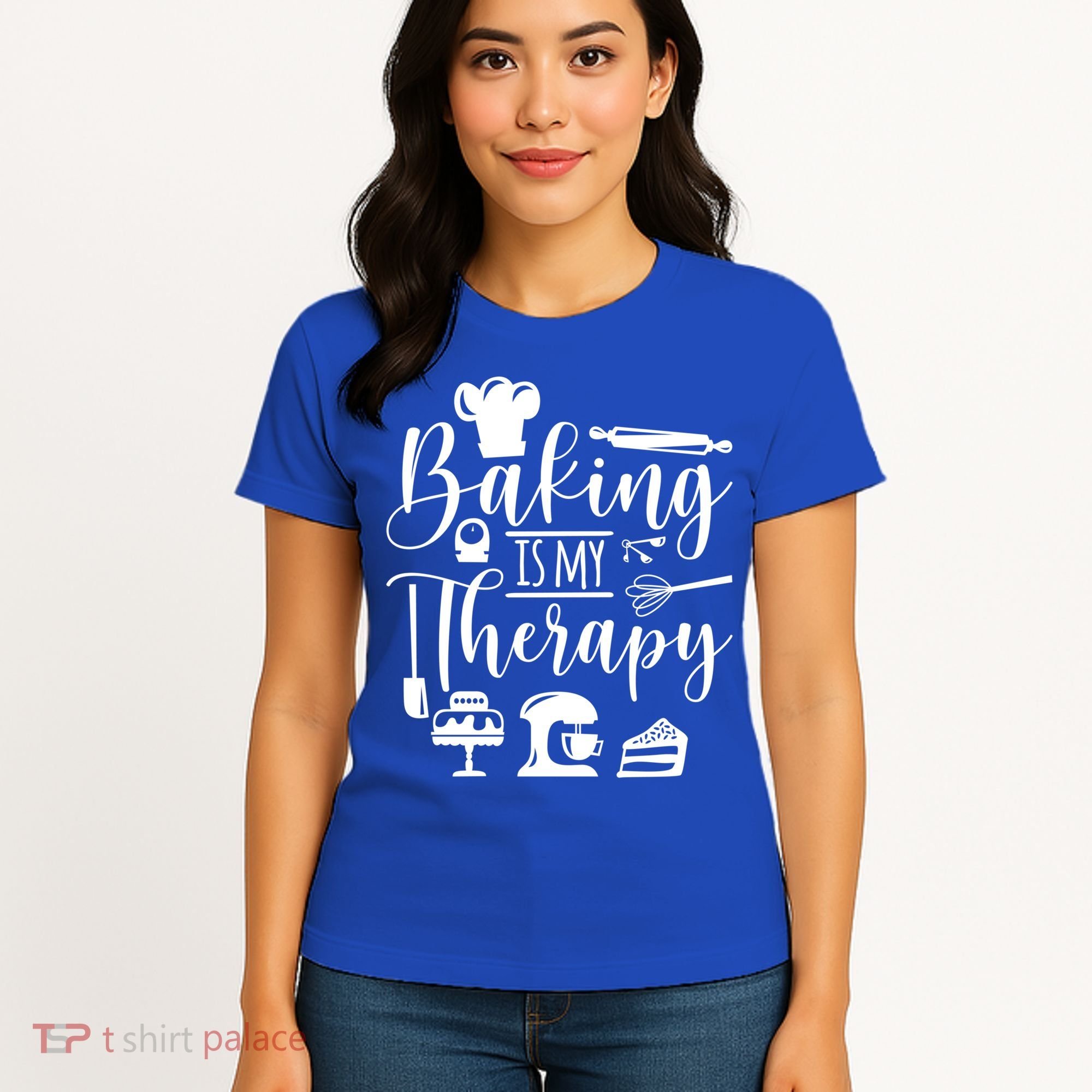 Baking Is My Therapy For Baking Lover Baker And Muffin Fans Gift Women's T-Shirt