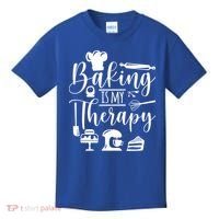 Baking Is My Therapy For Baking Lover Baker And Muffin Fans Gift Kids T-Shirt thumb 0