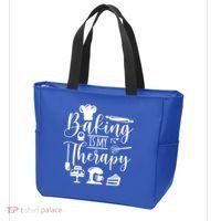 Baking Is My Therapy For Baking Lover Baker And Muffin Fans Gift Tote Bag thumb 3