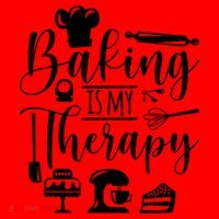 Baking Is My Therapy For Baking Lover Baker And Muffin Fans Gift Santa Hat thumb 1