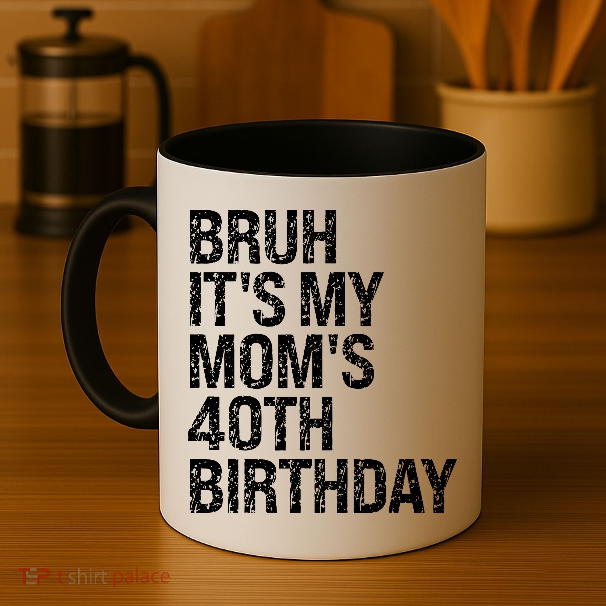 Bruh ItS My Queen MomS 40th Birthday Omg Crown Happy Funny Coffee Mug