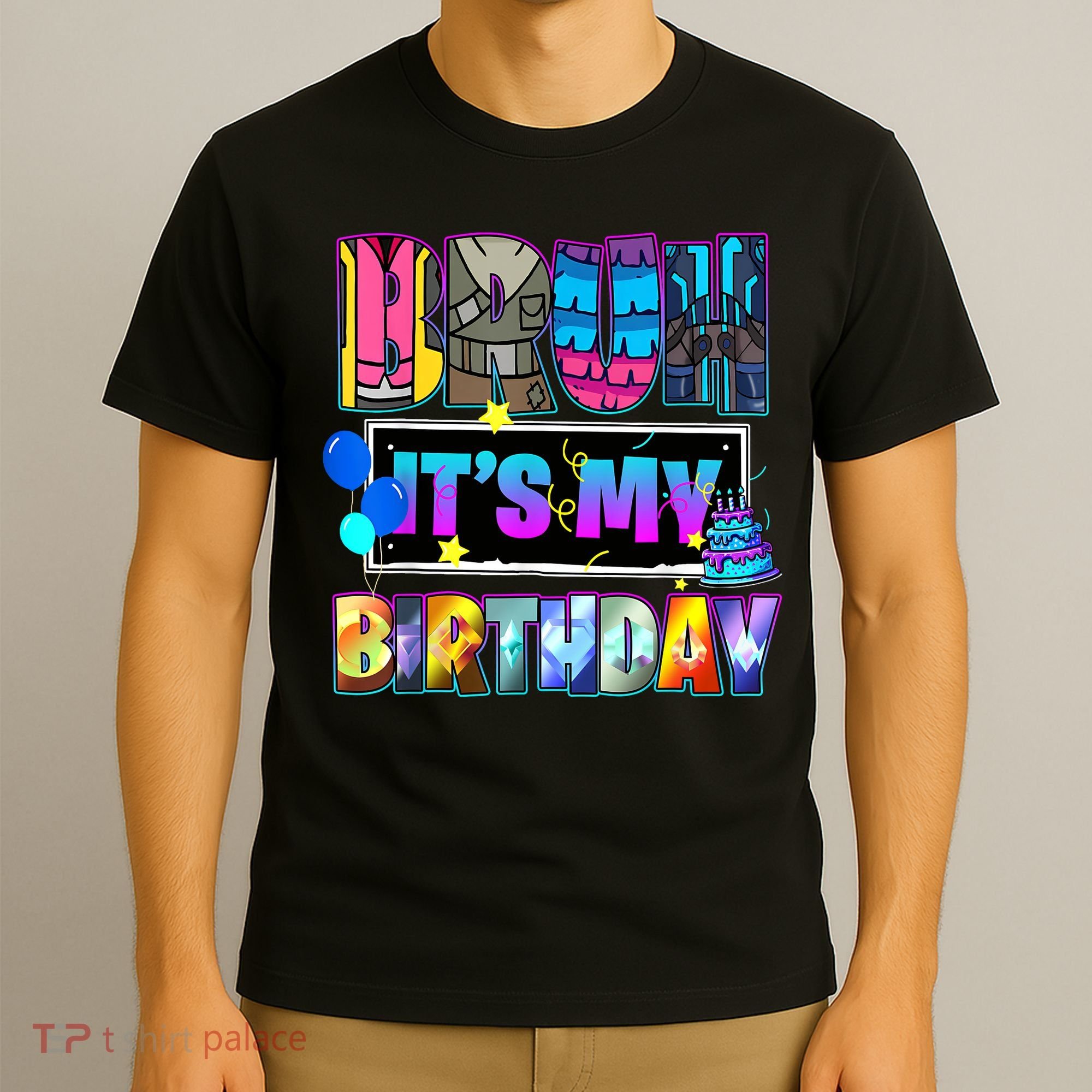 Bruh Its My Birthday Llama Pinata Boy Girl Family Party Meme  T-Shirt