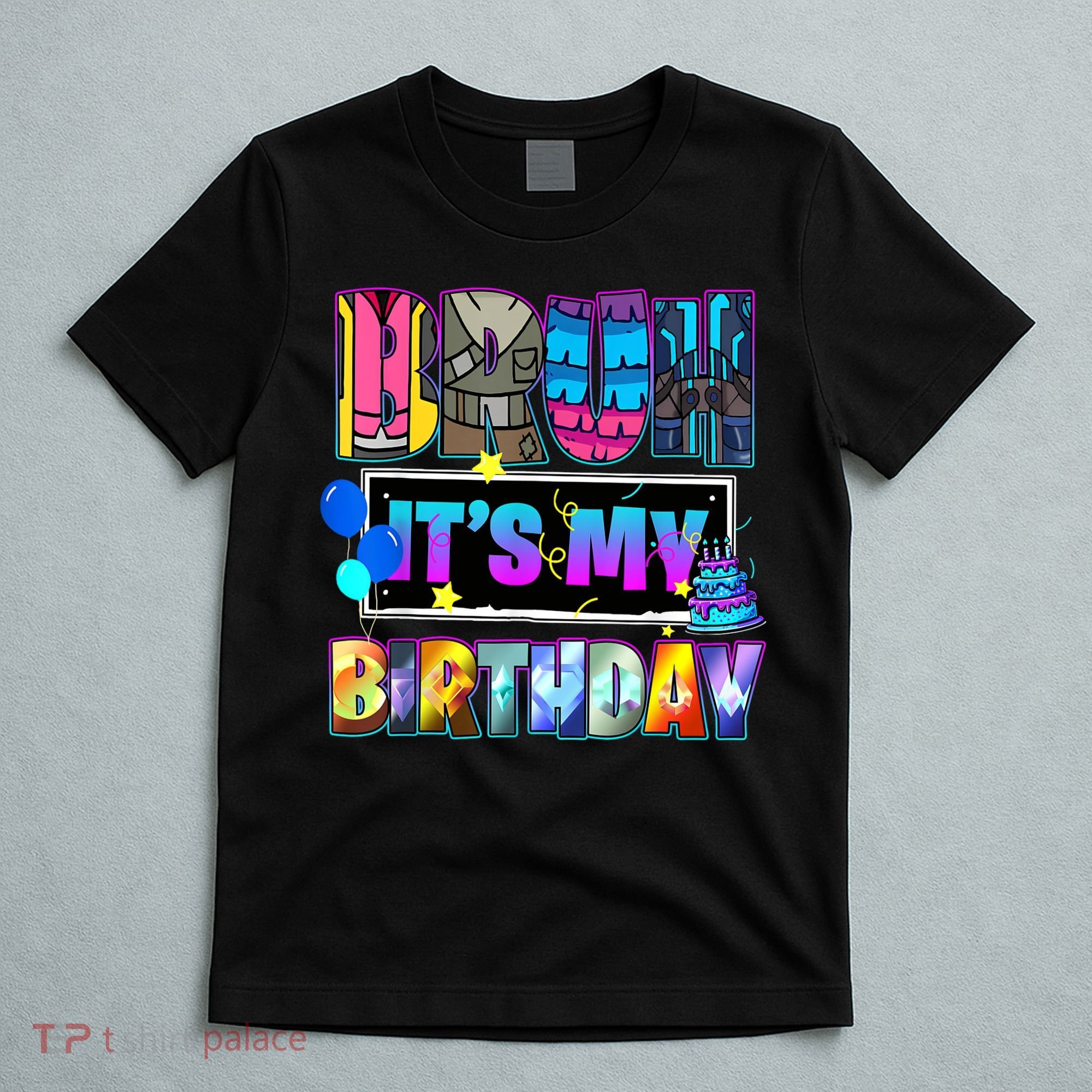 Bruh Its My Birthday Llama Pinata Boy Girl Family Party Meme  T-Shirt