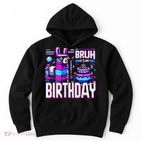 Bruh Its My Birthday Llama Pinata Family Party Bday Hoodie thumb 0